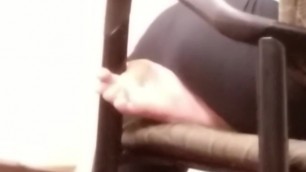Candid Flip-flop Footplay