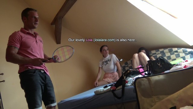 Backstage Tennis with Lucie and other Leon Girls (Lola is also There)