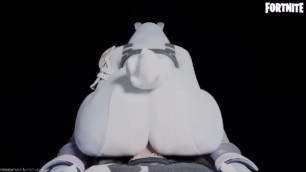 Bunny Bwarler does a Reverse Cowgirl