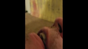 Ebony BBW Drools Spots in White Boys Mouth; his Nasty Fetish