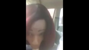 TS Jazmine Sucks White Cock MASSIVE