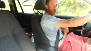 Me Drive, Jerk and Cum in Car