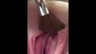 Extreme Close up Teased w Brush