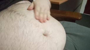 Touching Belly Hot Sexy