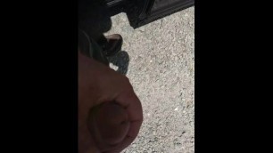 Fat Guy Cums again