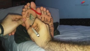Tickling Feet with Pen - Writing on Soles (PROMO)