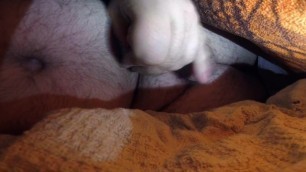 Jacking off under the Blanket