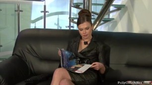Two Girls get Fucked in Shiny Glossy Tan Nylon Pantyhose & Black Stockings
