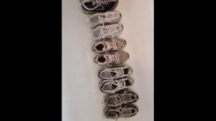 Pee on many Sneakers