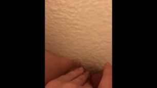Peeing in Pantys then Fingering my Hairy Pussy