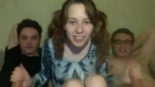 Double Handjob with Facials