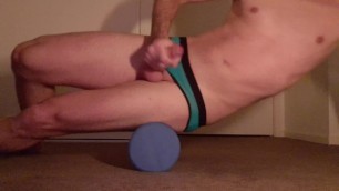 Getting Horny AF and Wanking while using my Foam Roller!