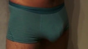 Creaming my Boxer Trunks