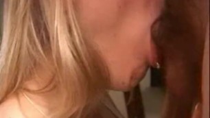 Heather Sucks in Lovely Lace Bra