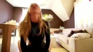 Blonde Latex and Anal POV