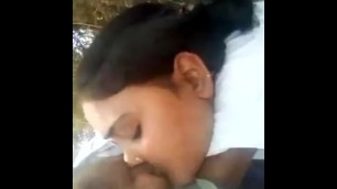 Nepali Tharu Girl Kissing with BF