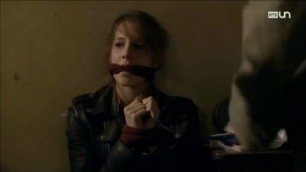 Gagged TV Leather Jacket Damsel 11