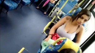 Sexy Juggling Boobs of Paki Girl in Bus