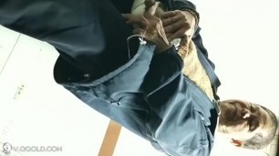 A Good-looking Chinese Oldman Pissing