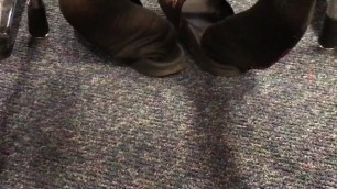 Candid Feet in Spanish Class