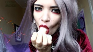 Sexy Bitch Spun on a Vibrator. Sucks Great