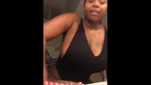 THICK EBONY TWERKING ON IG LIVE (@DIVA_BADASS)