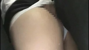 Japanese Office Woman in Train