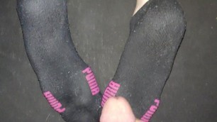 Wife Loves when I Cum on her Pumas after Work