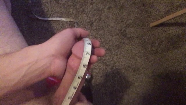 Showing off Big 8+ Inch White Cock
