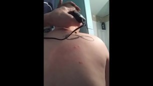 Shaving her Undercut Bald