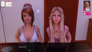 Melody - almost had a Lesbian Path - went to College Party