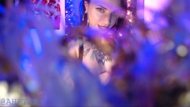 Big Bro Watches Stepsister Strip by Hiding in Xmas Tree
