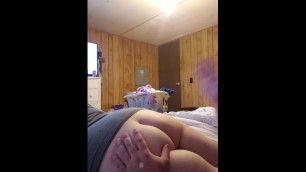 Slapping my Gfs Ass Wile she Watches TV