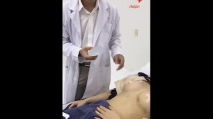Lucky Doctor Checks Beautiful Girl Breast 2018