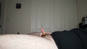 Chubby Virgin Milks his Cock after a Long Day of Edging