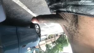 Outside of Family Dollar :-) ( a little Stroking)