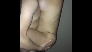 Horny Girlfriend Fucks me while my Step family is Home