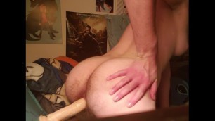 Sliding onto my new Dildo!