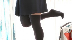 LEG & FOOT SHOW with JELLO + CUM + KNEE SOCKS