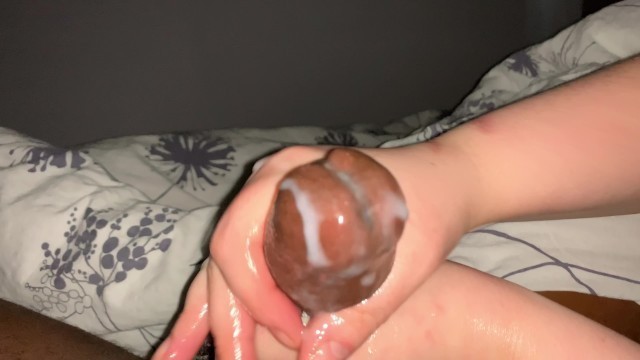 Massive Cumshot: I was Jerking him being Unconcerned while his Cock Drooled