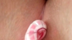 Amazing wife with candy