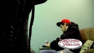 Horny Karma jerking off his cock before it erupts with cum