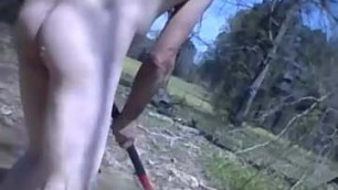 playing mud nude