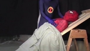 Spiderman is captured by a gay hero