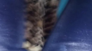 sammie crossed slow pee in jeans
