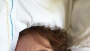 Huge facial for this hot little redhead