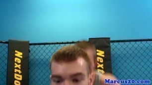 Buff bottom banged up the bum after rimjob