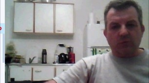 Sexy daddy wanking and cumming
