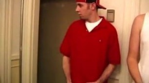 Dirty straight twink gets rappers facial