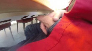 Library wank part 2 (still no cum)